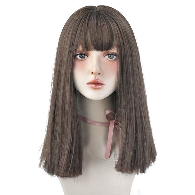Perruque Queen Gigsha (Gris et marron foncé)