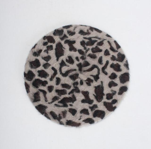 Béret Queen Leopard (Gris foncé)