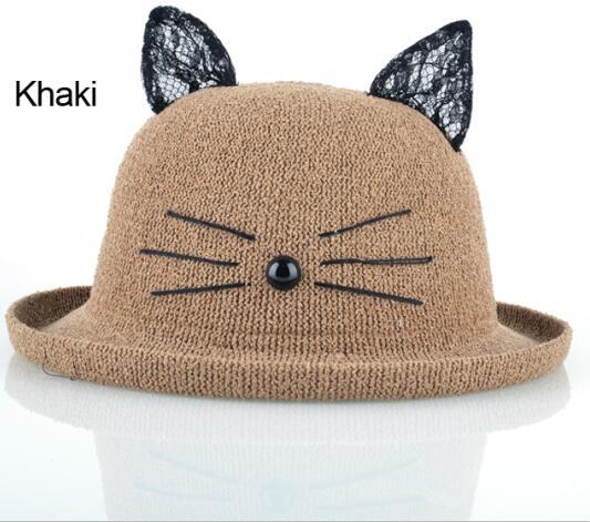 Chapeau Drag Kitten (Kaki)