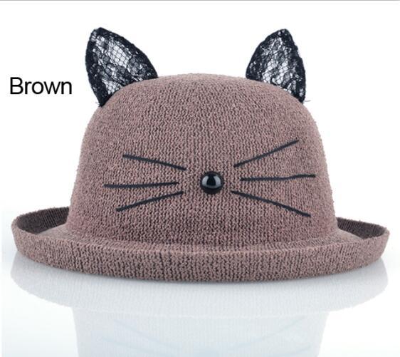 Chapeau Drag Kitten (Marron)