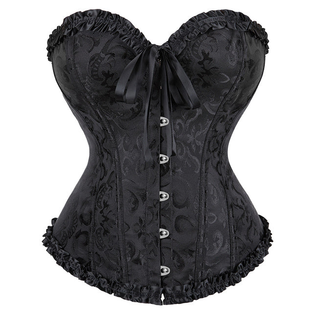 Corset Queen Floryland (Noir)