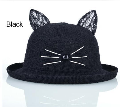 Chapeau Drag Kitten (Noir)