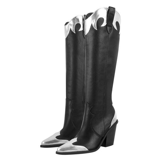 Bottes Queen Tavered (Noir et argent)