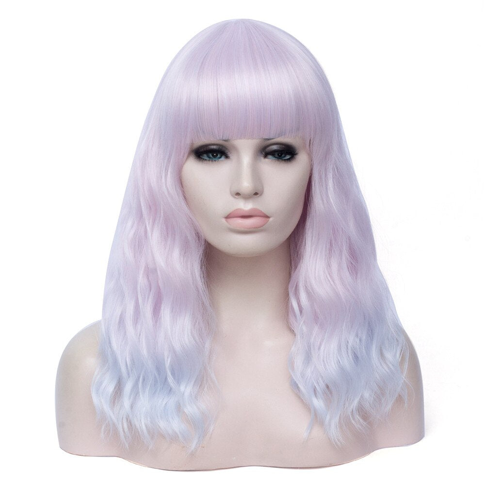 Perruque Queen Oled (Rose et blanc)