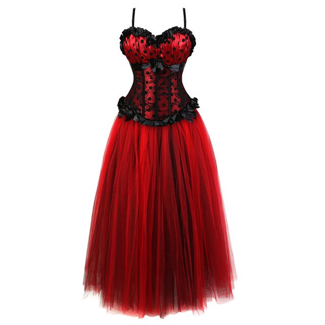 Robe Corset Drag Ninette (Rouge)