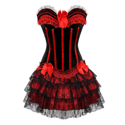 Robe Corset Drag Michelle (Rouge)