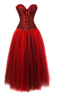 Robe Corset Drag Omanel (Rouge)