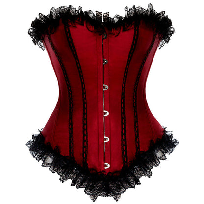 Corset Queen Izyama (Rouge vin)