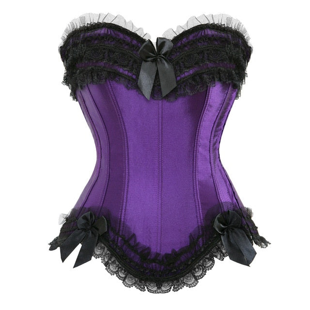 Corset Drag Poison (Violet et Noir)